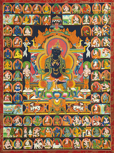 Vajradhara and 84 Mahasiddhas